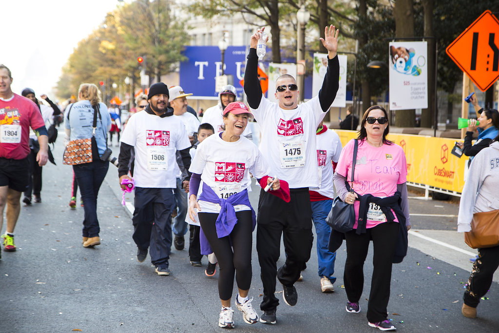 Walkers and runners during the Children's Hospital Race for Every Child in 2015